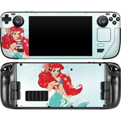Disney The Little Mermaid Ariel Sparkles Art Steam Deck Handheld Gaming Computer OLED Skin