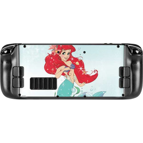 Disney The Little Mermaid Ariel Sparkles Art Steam Deck Handheld Gaming Computer OLED Skin