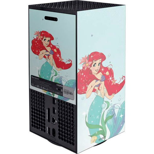 Disney The Little Mermaid Ariel Sparkles Art XBox Series X Digital Edition Console Skin