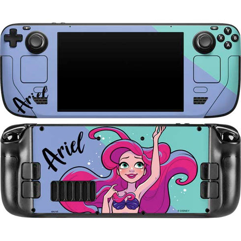Disney Ariel Steam Deck Handheld Gaming Computer OLED Skin