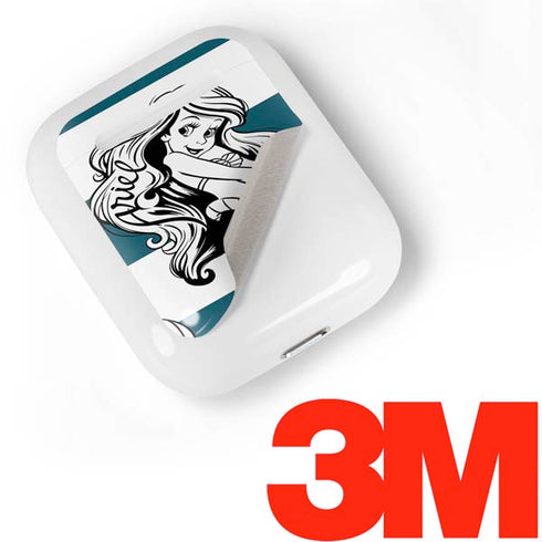 Disney The Little Mermaid Ariel Stripes Apple AirPods Skin