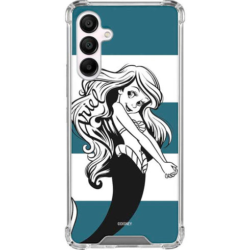 Disney The Little Mermaid Ariel Stripes Galaxy A16 5G Clear Case