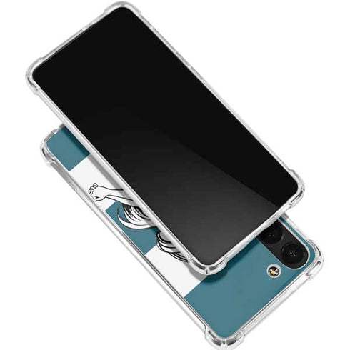 Disney The Little Mermaid Ariel Stripes Galaxy S24 FE Clear Case