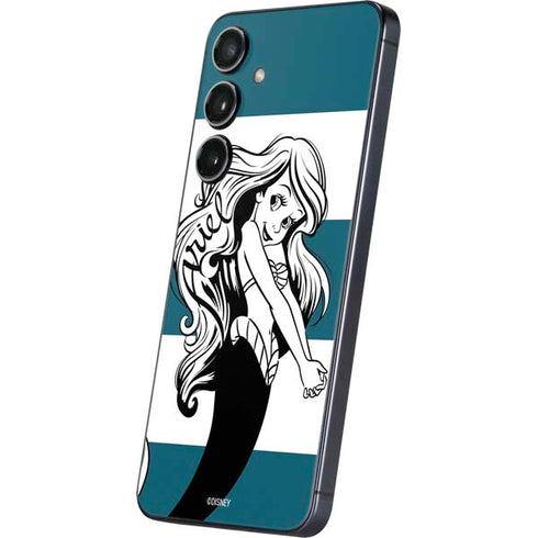 Disney The Little Mermaid Ariel Stripes Galaxy S25 Skin