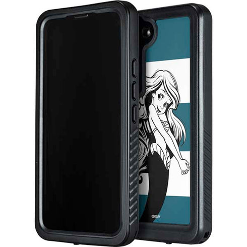 Disney The Little Mermaid Ariel Stripes Galaxy S24 Waterproof Case