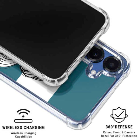 Disney The Little Mermaid Ariel Stripes Galaxy S25 Plus Clear Case