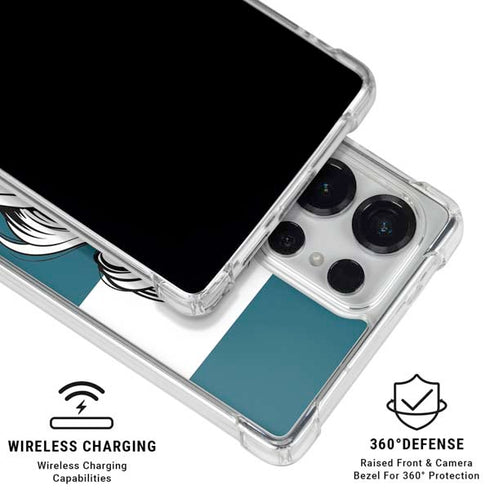 Disney The Little Mermaid Ariel Stripes Galaxy S25 Ultra Clear Case