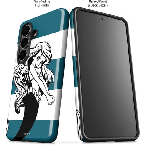 Disney The Little Mermaid Ariel Stripes Galaxy S26 Impact Case