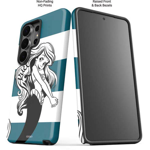 Disney The Little Mermaid Ariel Stripes Galaxy S26 Ultra Impact Case