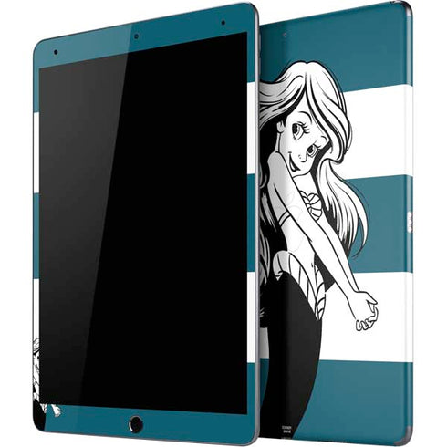 Disney The Little Mermaid Ariel Stripes iPad Skins