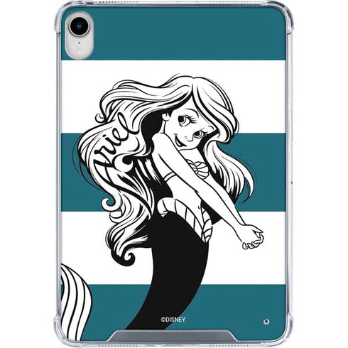 Disney The Little Mermaid Ariel Stripes iPad 11th Gen (2025) Clear Case