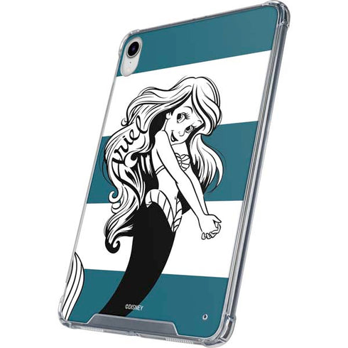 Disney The Little Mermaid Ariel Stripes iPad 11th Gen (2025) Clear Case