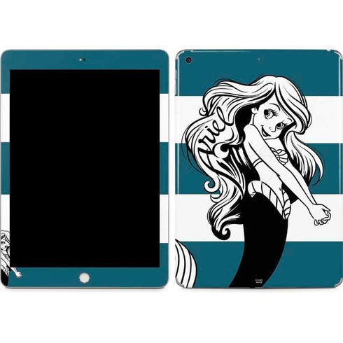 Disney The Little Mermaid Ariel Stripes Apple iPad Skin