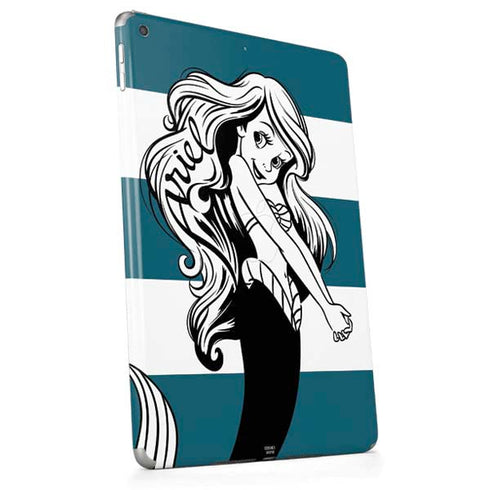 Disney The Little Mermaid Ariel Stripes Apple iPad Skin