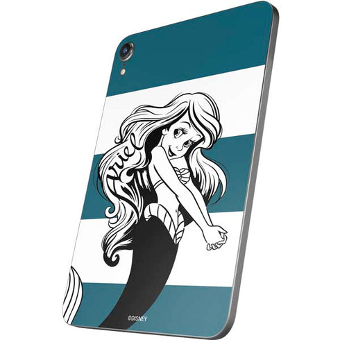 Disney The Little Mermaid Ariel Stripes Apple iPad Mini Skin
