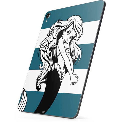 Disney The Little Mermaid Ariel Stripes Apple iPad Pro Skin