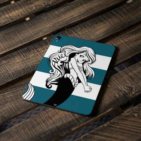 Disney The Little Mermaid Ariel Stripes Apple iPad Pro Skin
