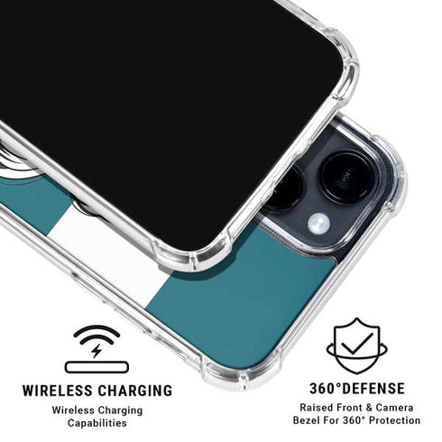 Disney The Little Mermaid Ariel Stripes iPhone 15 Clear Case