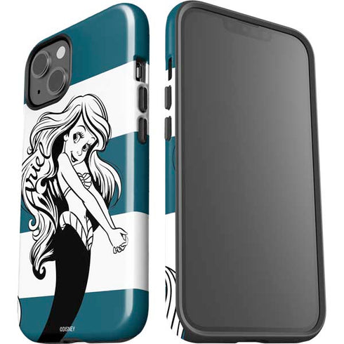 Disney The Little Mermaid Ariel Stripes iPhone 15 Impact Case