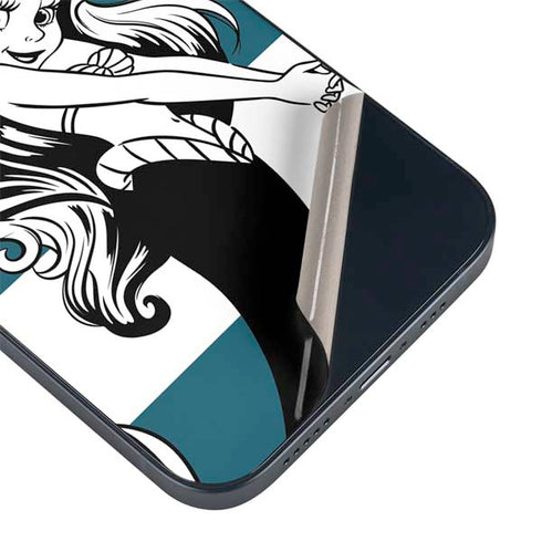 Disney The Little Mermaid Ariel Stripes iPhone 15 Skin