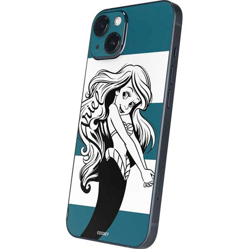 Disney The Little Mermaid Ariel Stripes iPhone 15 Skin