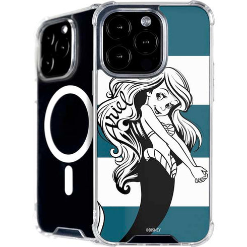 Disney The Little Mermaid Ariel Stripes iPhone 16 Pro Max MagSafe Case