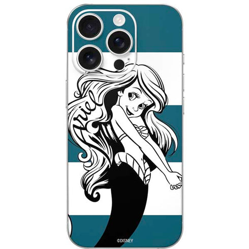 Disney The Little Mermaid Ariel Stripes iPhone 16 Pro Skin