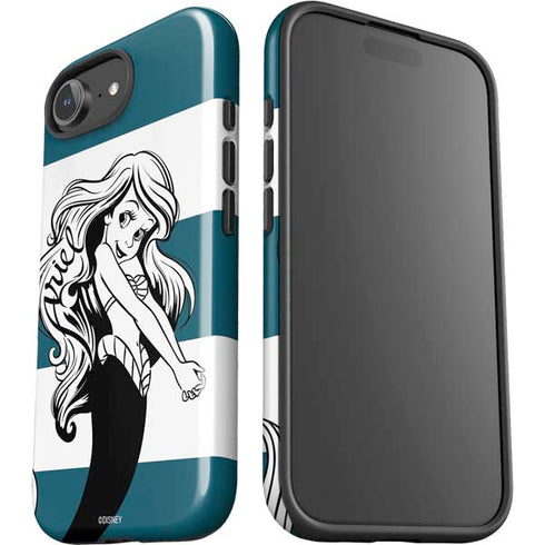 Disney The Little Mermaid Ariel Stripes iPhone 16e Impact Case
