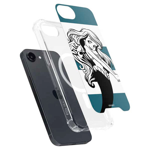 Disney The Little Mermaid Ariel Stripes iPhone 16e MagSafe Case