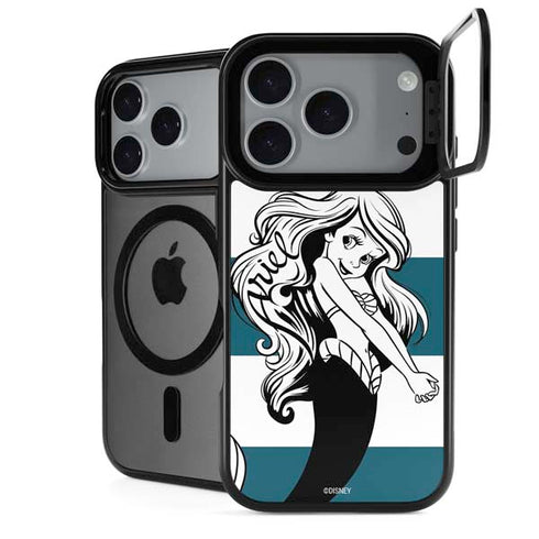Disney The Little Mermaid Ariel Stripes iPhone 18 Pro Max Kickstand Case
