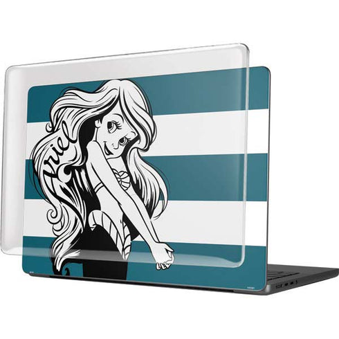 Disney The Little Mermaid Ariel Stripes MacBook Pro 14in (2021-24) Case plus Skin