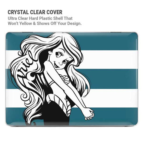 Disney The Little Mermaid Ariel Stripes MacBook Pro 14in (2021-24) Case plus Skin