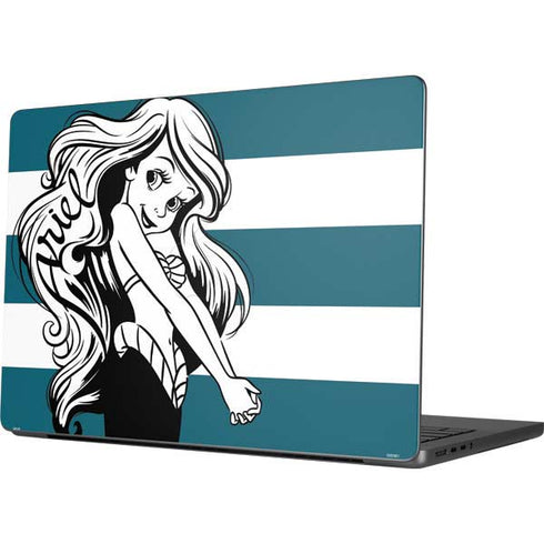 Disney The Little Mermaid Ariel Stripes Apple MacBook Pro 14-inch Skin