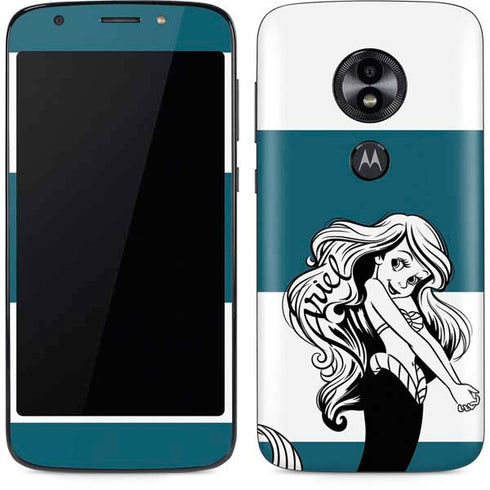 Disney The Little Mermaid Ariel Stripes Moto E5 Play Skin