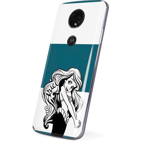 Disney The Little Mermaid Ariel Stripes Moto E5 Plus Skin