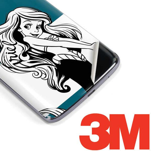 Disney The Little Mermaid Ariel Stripes Moto E5 Plus Skin