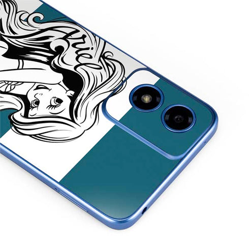 Disney The Little Mermaid Ariel Stripes Moto G Play 4G (2024) Skin