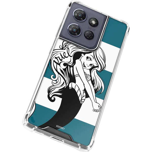 Disney The Little Mermaid Ariel Stripes Moto G Play 5G (2025) Clear Case