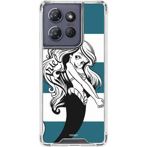Disney The Little Mermaid Ariel Stripes Moto G Power 5G (2025) Clear Case