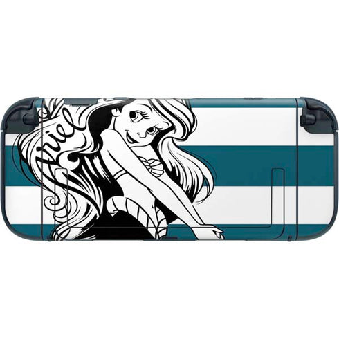Disney The Little Mermaid Ariel Stripes Nintendo Switch 2 (2025) with Joy-Con Skin