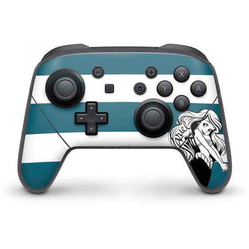 Disney The Little Mermaid Ariel Stripes Nintendo Skins