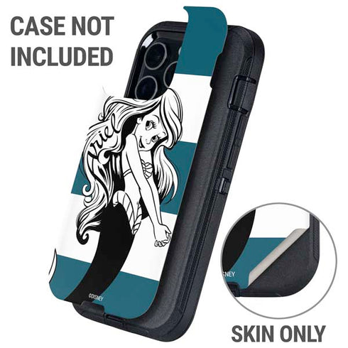 Disney The Little Mermaid Ariel Stripes Otterbox Defender iPhone Skin
