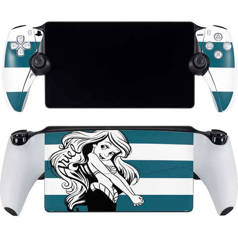 Disney The Little Mermaid Ariel Stripes PlayStation Portal Remote Player Skin