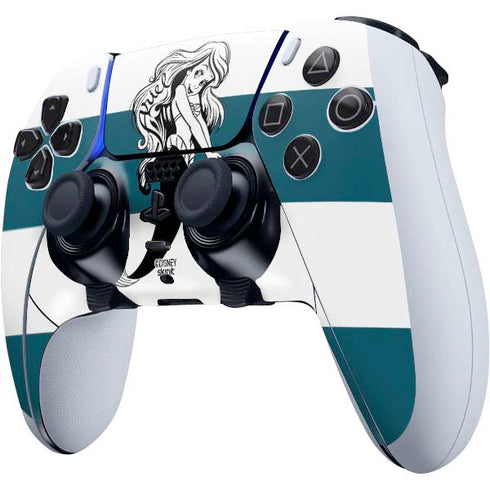 Disney The Little Mermaid Ariel Stripes PS5 DualSense Edge Pro Controller Skin
