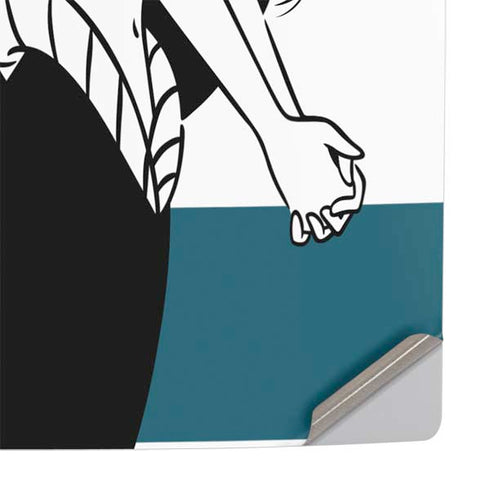 Disney The Little Mermaid Ariel Stripes PS5 Slim Digital Edition Console Skin