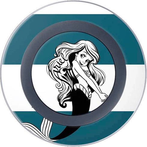 Disney The Little Mermaid Ariel Stripes Wireless Charger Skin