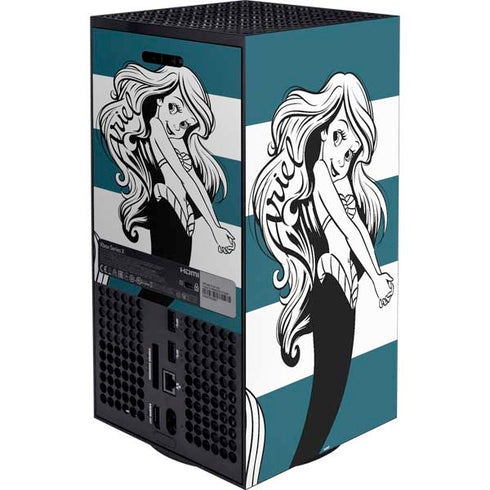 Disney The Little Mermaid Ariel Stripes XBox Series X Digital Edition Bundle Skin