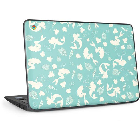 Disney The Little Mermaid Character Silhouette Pattern HP Chromebook Skin