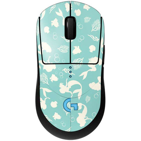Disney The Little Mermaid Character Silhouette Pattern G Pro Wireless Gaming Mouse Skin