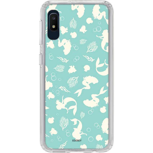 Disney The Little Mermaid Character Silhouette Pattern Galaxy Cases